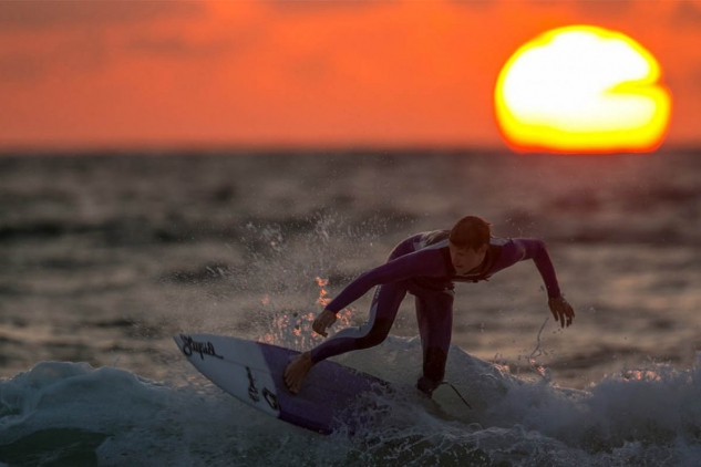 Surfing at Dusk and Dawn